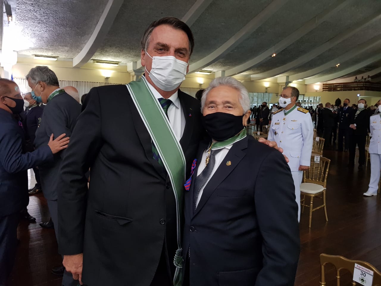 Bolsonaro e Elmano Ferrer